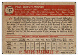 1952 Topps Baseball #127 Paul Minner Cubs GD-VG 453573