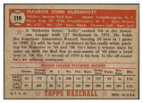 1952 Topps Baseball #119 Maury McDermott Red Sox GD-VG 453586