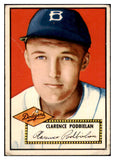 1952 Topps Baseball #188 Clarence Podbielan Dodgers Good 453589