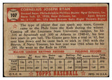 1952 Topps Baseball #107 Connie Ryan Phillies Good 453593