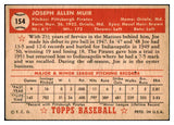 1952 Topps Baseball #154 Joe Muir Pirates Good 453595