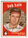 1959 Topps Baseball #507 Bob Hale Orioles NR-MT 453597