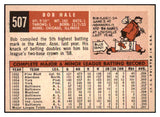 1959 Topps Baseball #507 Bob Hale Orioles NR-MT 453597