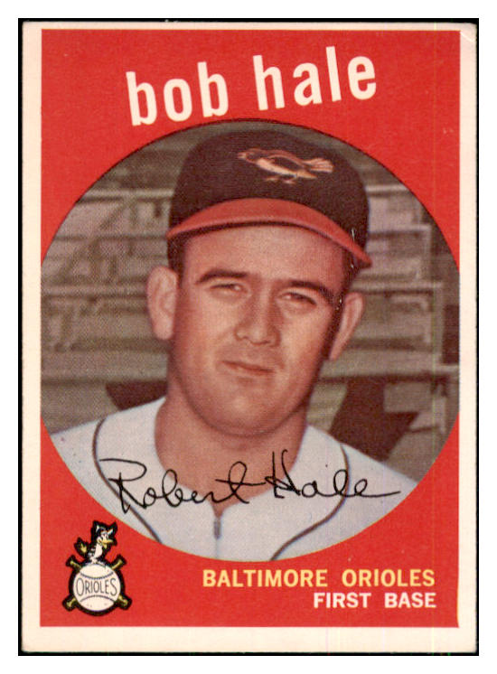 1959 Topps Baseball #507 Bob Hale Orioles EX 453599