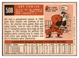1959 Topps Baseball #508 Art Fowler Dodgers NR-MT 453602