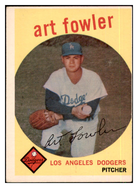 1959 Topps Baseball #508 Art Fowler Dodgers VG-EX 453607