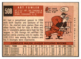 1959 Topps Baseball #508 Art Fowler Dodgers VG-EX 453607