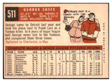 1959 Topps Baseball #511 George Susce Tigers EX-MT 453608