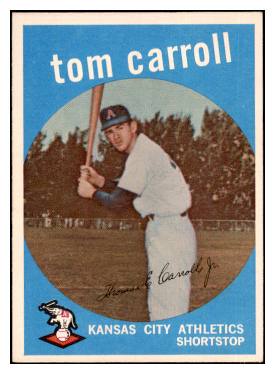 1959 Topps Baseball #513 Tom Carroll A's EX-MT 453617