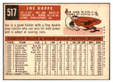 1959 Topps Baseball #517 Joe Koppe Phillies EX-MT 453630