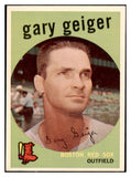 1959 Topps Baseball #521 Gary Geiger Red Sox NR-MT 453651