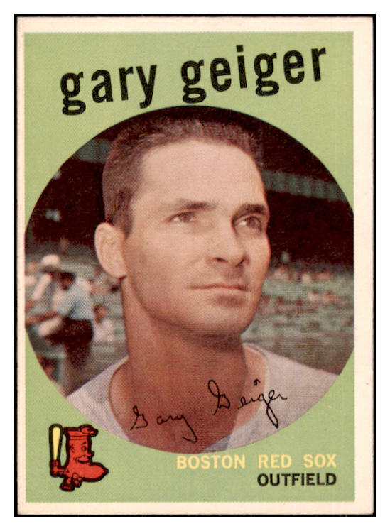 1959 Topps Baseball #521 Gary Geiger Red Sox EX-MT 453652