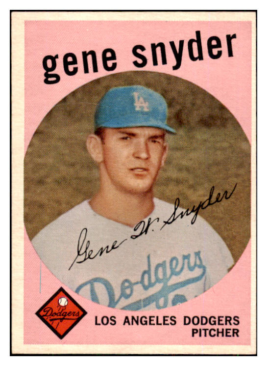 1959 Topps Baseball #522 Gene Snyder Dodgers EX-MT 453657