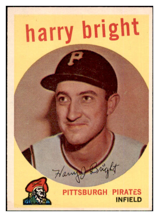 1959 Topps Baseball #523 Harry Bright Pirates EX-MT 453665