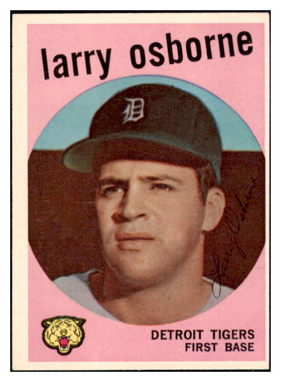 1959 Topps Baseball #524 Larry Osborne Tigers EX-MT 453668