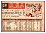 1959 Topps Baseball #524 Larry Osborne Tigers EX-MT 453668