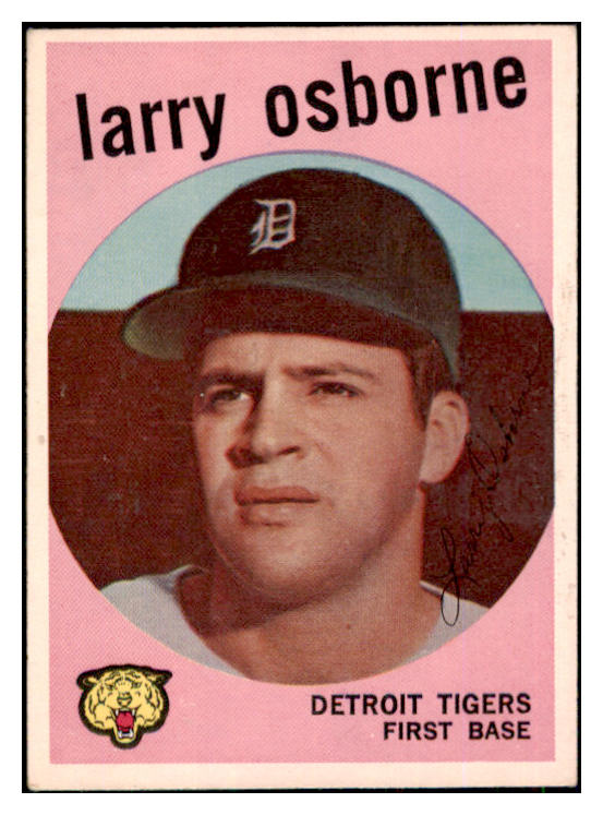 1959 Topps Baseball #524 Larry Osborne Tigers EX 453670