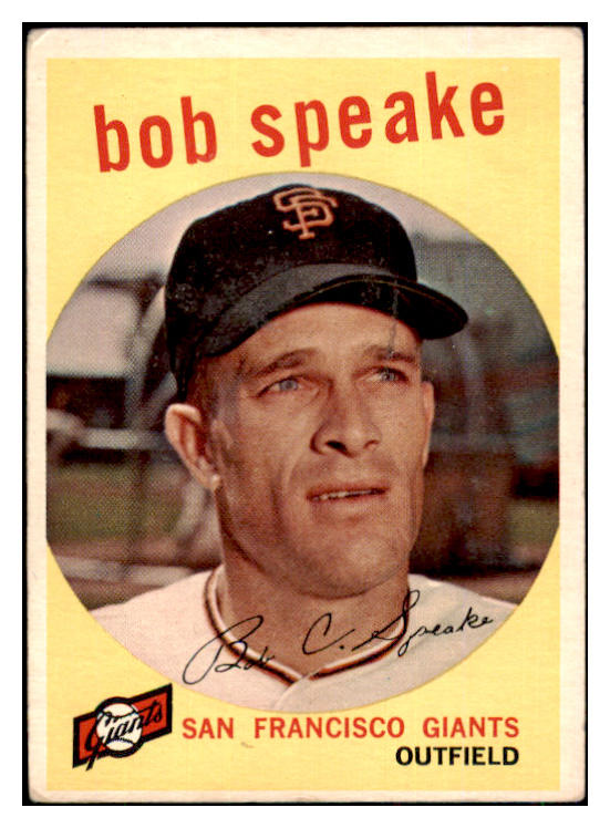 1959 Topps Baseball #526 Bob Speake Giants VG-EX 453683