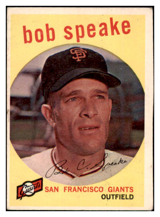 1959 Topps Baseball #526 Bob Speake Giants VG-EX 453684