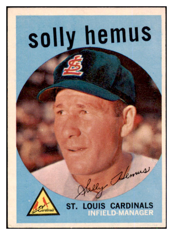 1959 Topps Baseball #527 Solly Hemus Cardinals NR-MT 453685