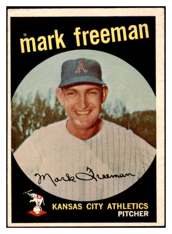 1959 Topps Baseball #532 Mark Freeman A's EX-MT 453710