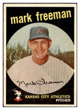 1959 Topps Baseball #532 Mark Freeman A's VG-EX 453713