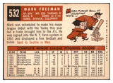 1959 Topps Baseball #532 Mark Freeman A's VG-EX 453713