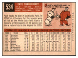 1959 Topps Baseball #534 Faye Throneberry Senators EX-MT 453724