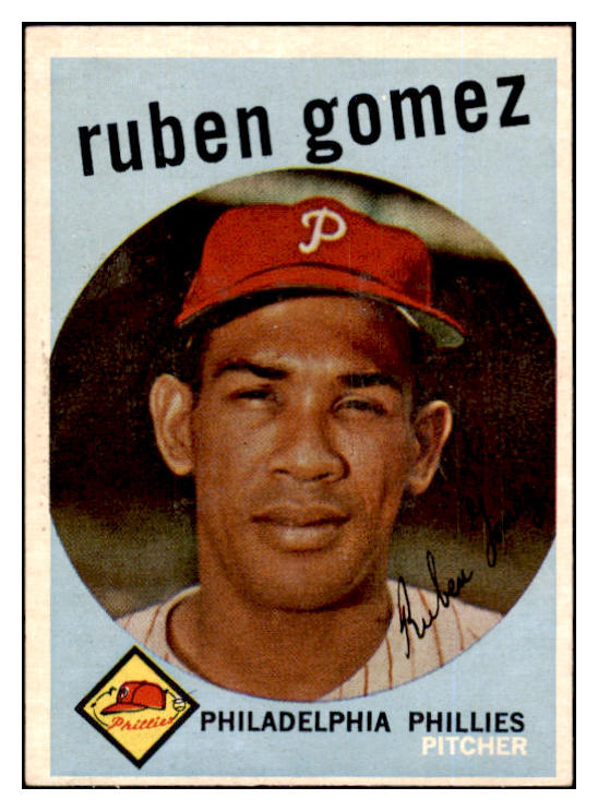 1959 Topps Baseball #535 Ruben Gomez Phillies EX-MT 453729