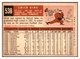 1959 Topps Baseball #538 Chick King Cubs EX-MT 453746
