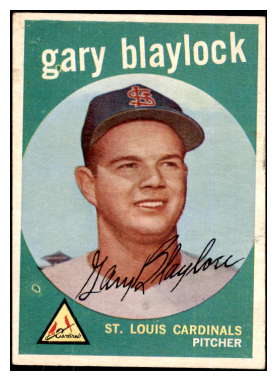 1959 Topps Baseball #539 Gary Blaylock Cardinals VG-EX 453756