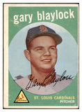 1959 Topps Baseball #539 Gary Blaylock Cardinals VG 453757