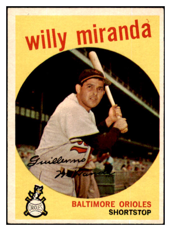 1959 Topps Baseball #540 Willie Miranda Orioles EX-MT 453758
