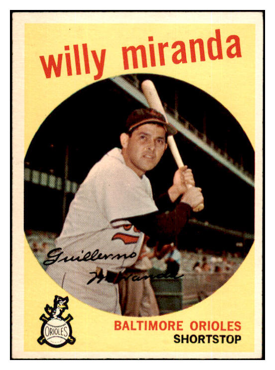 1959 Topps Baseball #540 Willie Miranda Orioles EX-MT 453760