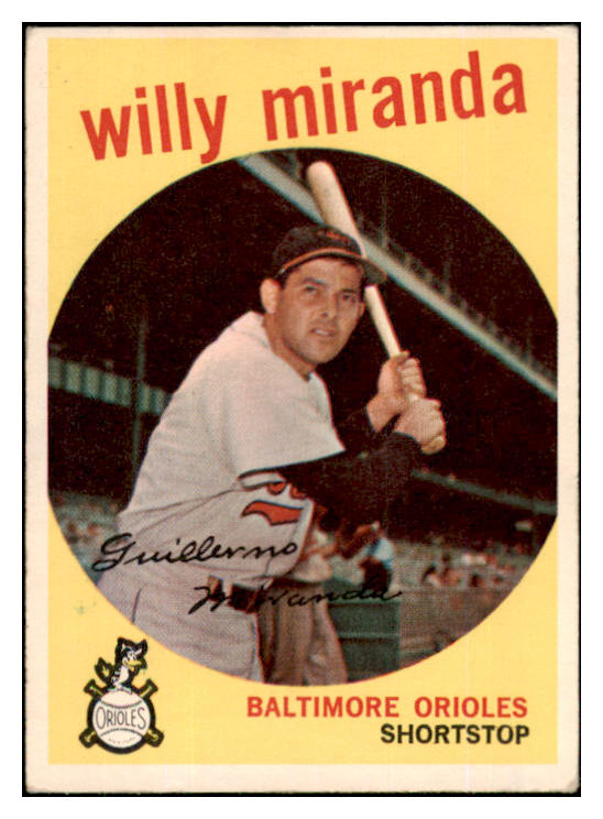 1959 Topps Baseball #540 Willie Miranda Orioles VG-EX 453763