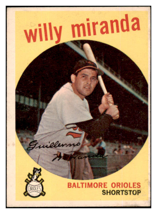 1959 Topps Baseball #540 Willie Miranda Orioles VG-EX 453764
