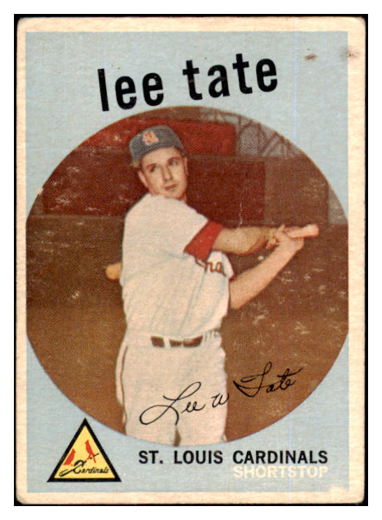 1959 Topps Baseball #544 Lee Tate Cardinals GD-VG 453777