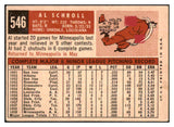 1959 Topps Baseball #546 Al Schroll Phillies VG-EX 453789