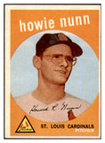 1959 Topps Baseball #549 Howie Nunn Cardinals EX-MT 453803