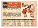 1959 Topps Baseball #549 Howie Nunn Cardinals EX-MT 453803