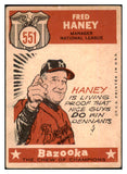 1959 Topps Baseball #551 Fred Haney A.S. Braves VG 453812