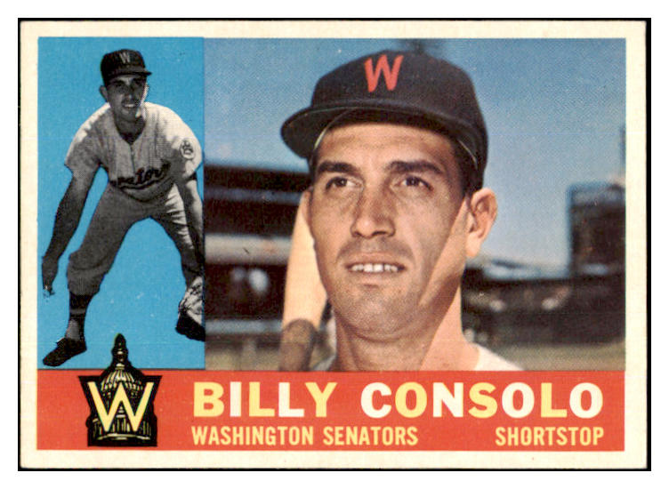 1960 Topps Baseball #508 Billy Consolo Senators EX-MT 453839
