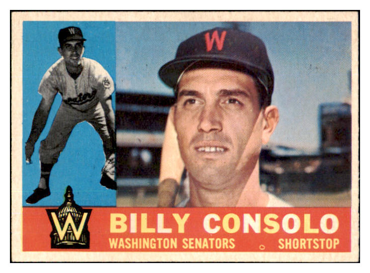 1960 Topps Baseball #508 Billy Consolo Senators EX-MT 453840