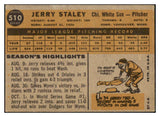 1960 Topps Baseball #510 Jerry Staley White Sox EX 453845