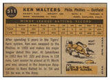 1960 Topps Baseball #511 Ken Walters Phillies EX-MT 453851