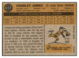 1960 Topps Baseball #517 Charley James Cardinals EX-MT 453881