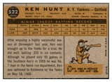 1960 Topps Baseball #522 Ken Hunt Yankees NR-MT 453909