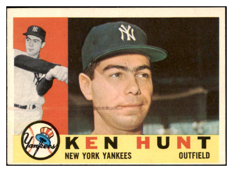 1960 Topps Baseball #522 Ken Hunt Yankees EX 453911