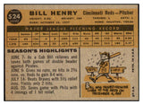 1960 Topps Baseball #524 Bill Henry Reds NR-MT 453923