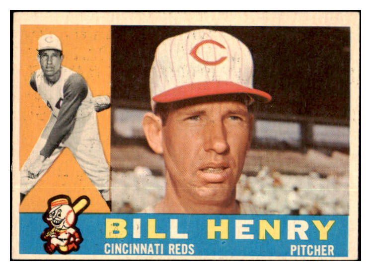 1960 Topps Baseball #524 Bill Henry Reds EX-MT 453925